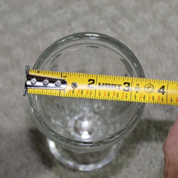 Crisa 7 3/8" Milkshake Glass Ice Cream Sundae Float Parfait Heavyweight Footed - Picture 6 of 6